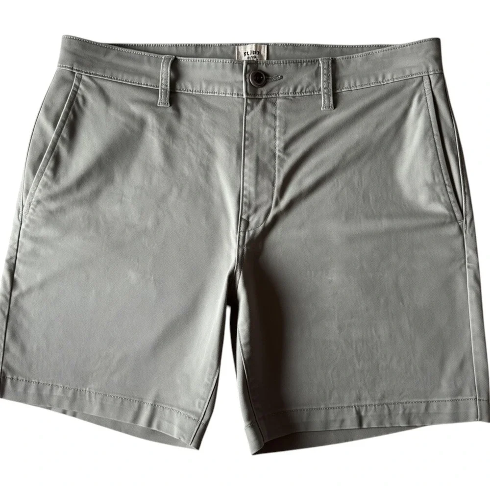 Flint and Tinder 365 Chino Shorts Gray Mens 32 Gray Stretch Summer Huckberry